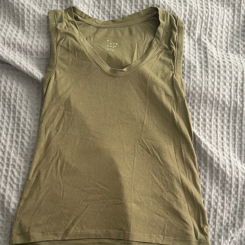 A New Day Sage Green Tank Top